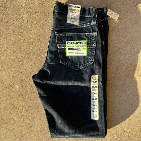 NWT Men’s Cinch Carter 2.4 Stretch Mid Rise Relaxed Fit Boot Cut Jeans (30x34) - Picture 3 of 12
